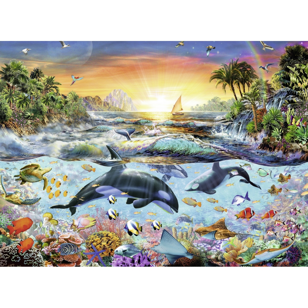 ravensburger-pusle-200-tk-delfiinid-1