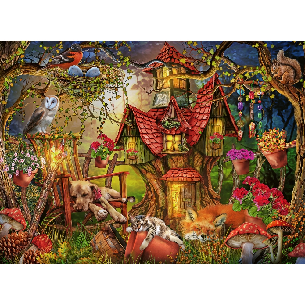 ravensburger-pusle-200-tk-metsamaja-1