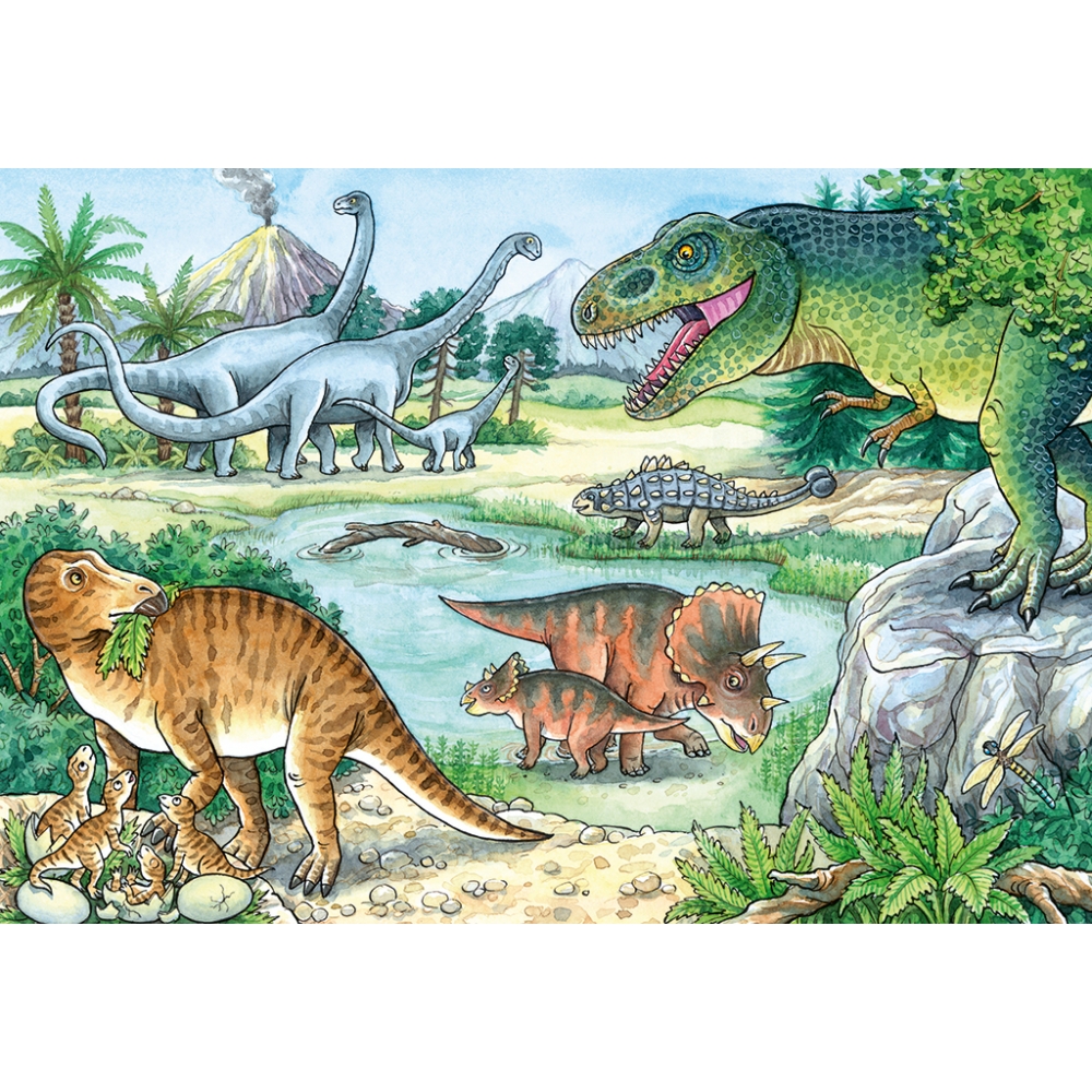 ravensburger-pusle-2×24-tk-dinosaurused-1