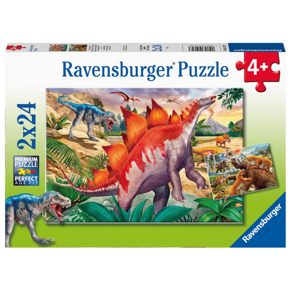 ravensburger-pusle-2×24-tk-dinosaurused