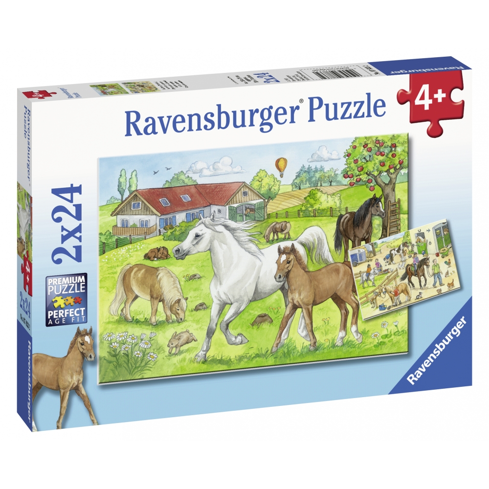 ravensburger-pusle-2×24-tk-hobused