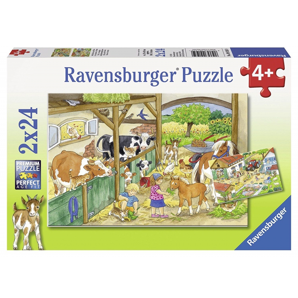 ravensburger-pusle-2×24-tk-paev-farmis