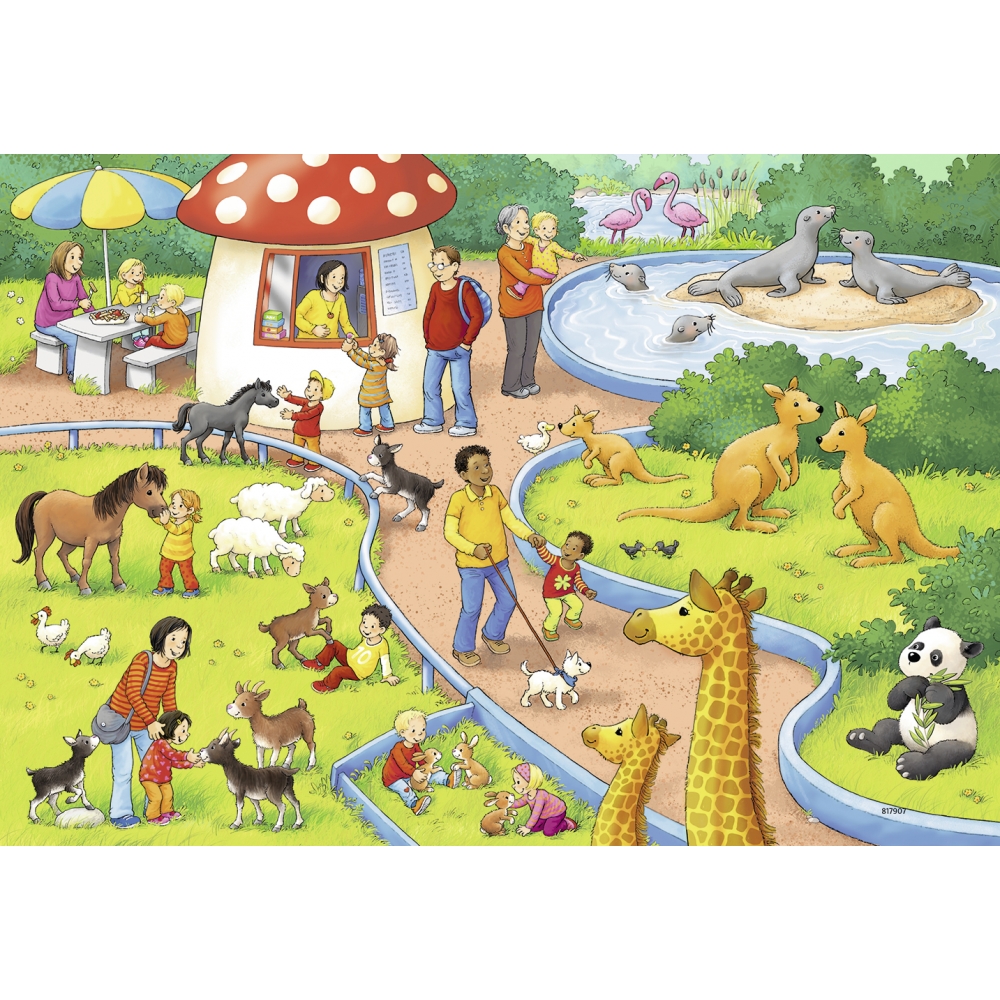 ravensburger-pusle-2×24-tk-paev-loomaaia-4
