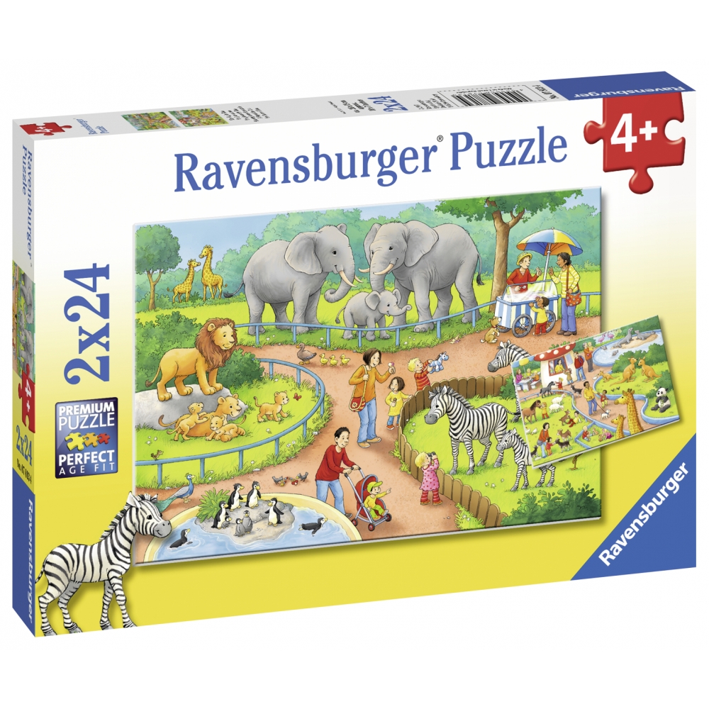 ravensburger-pusle-2×24-tk-paev-loomaaia