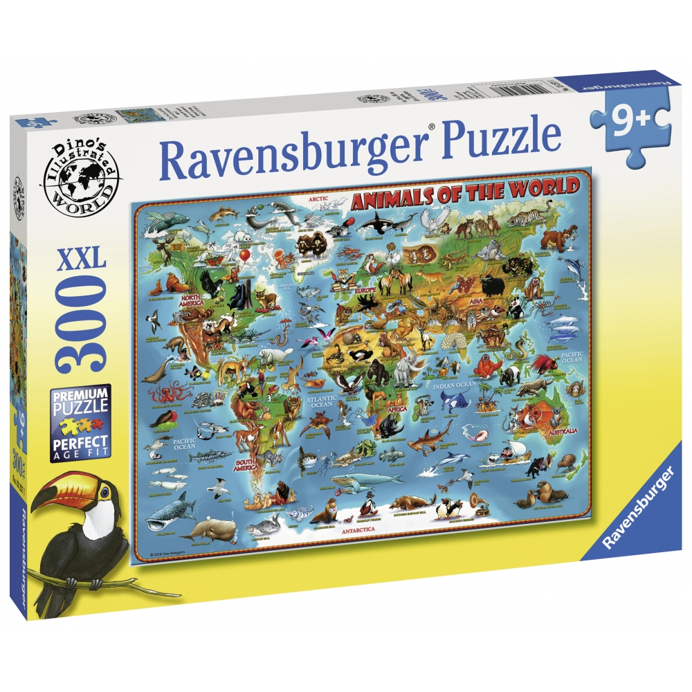ravensburger-pusle-300-tk-maailmaloomad