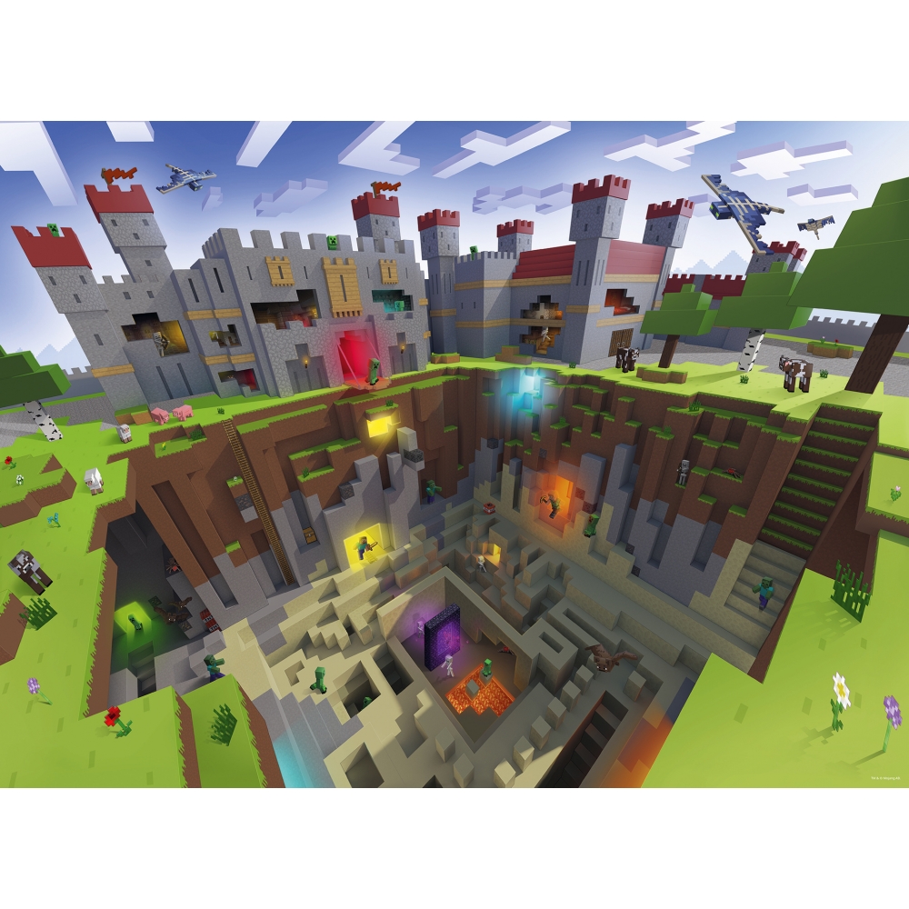 ravensburger-pusle-300-tk-minecrafti-maa