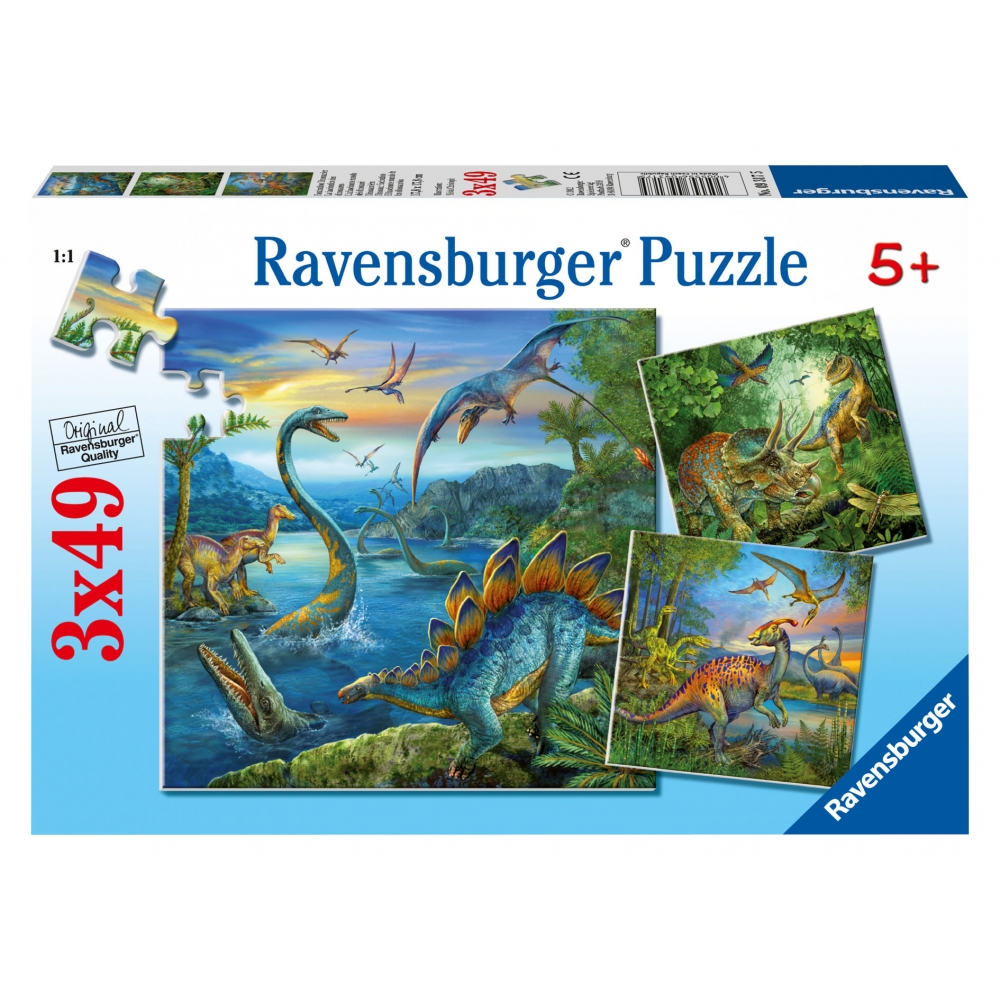 ravensburger-pusle-3×49-tk-dinosaurused