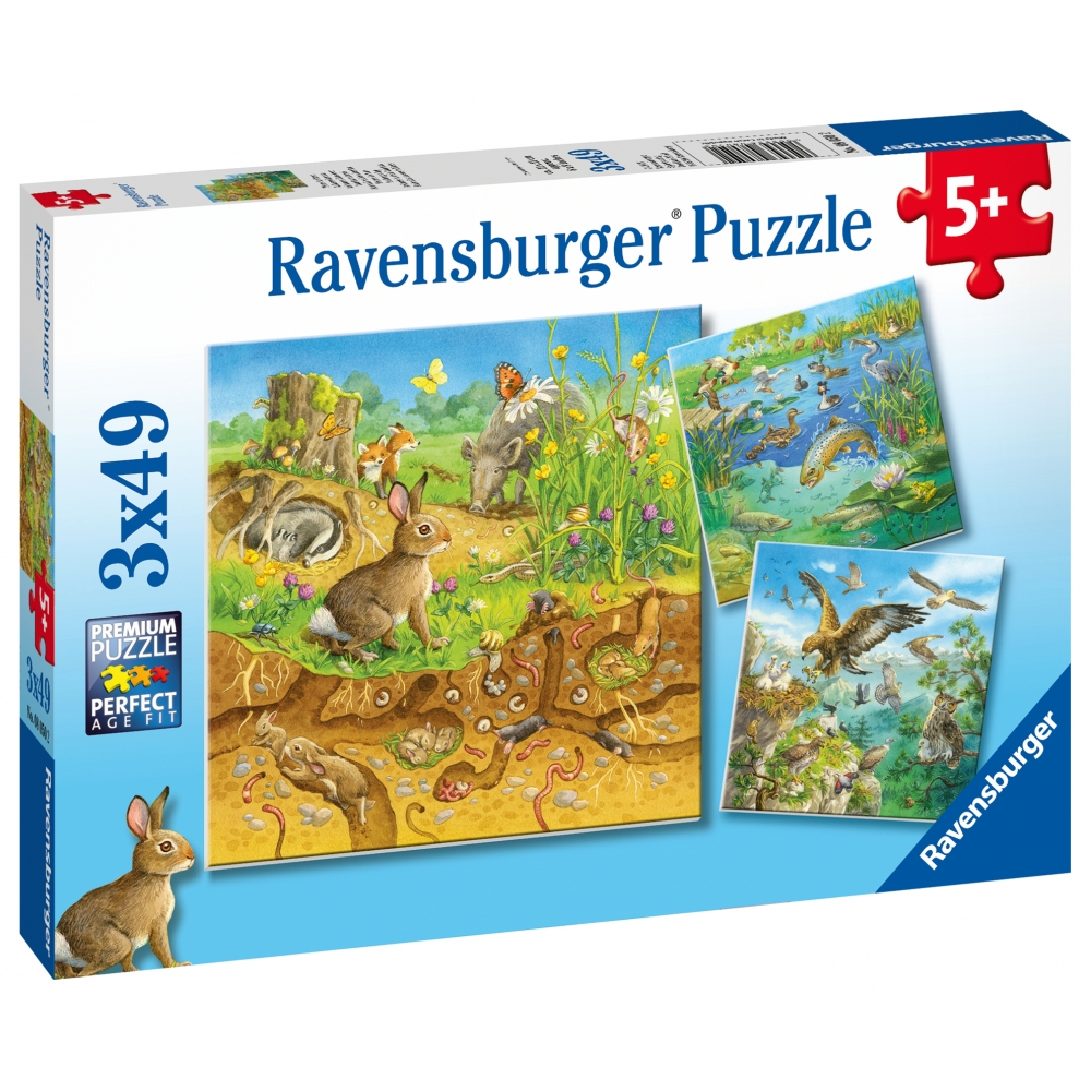 ravensburger-pusle-3×49-tk-loomad-1