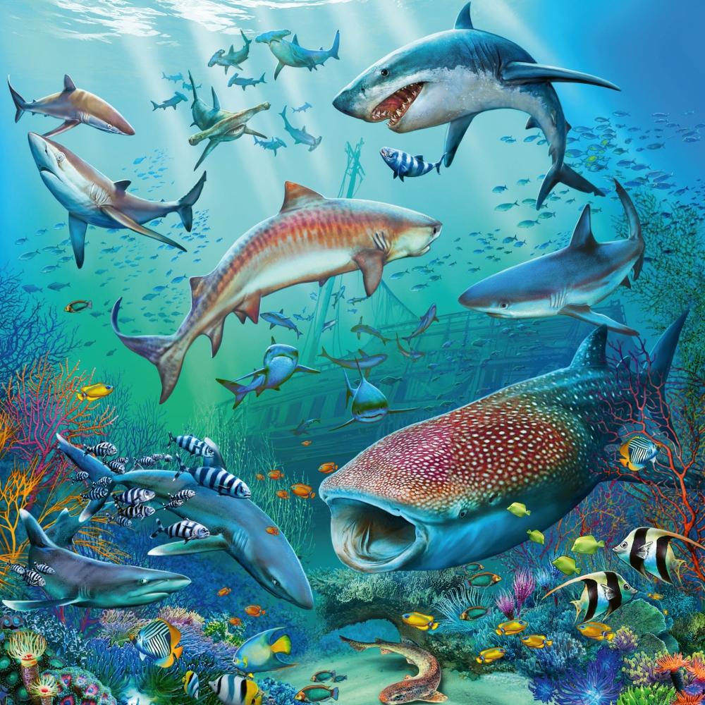 ravensburger-pusle-3×49-veealune-maailm-2