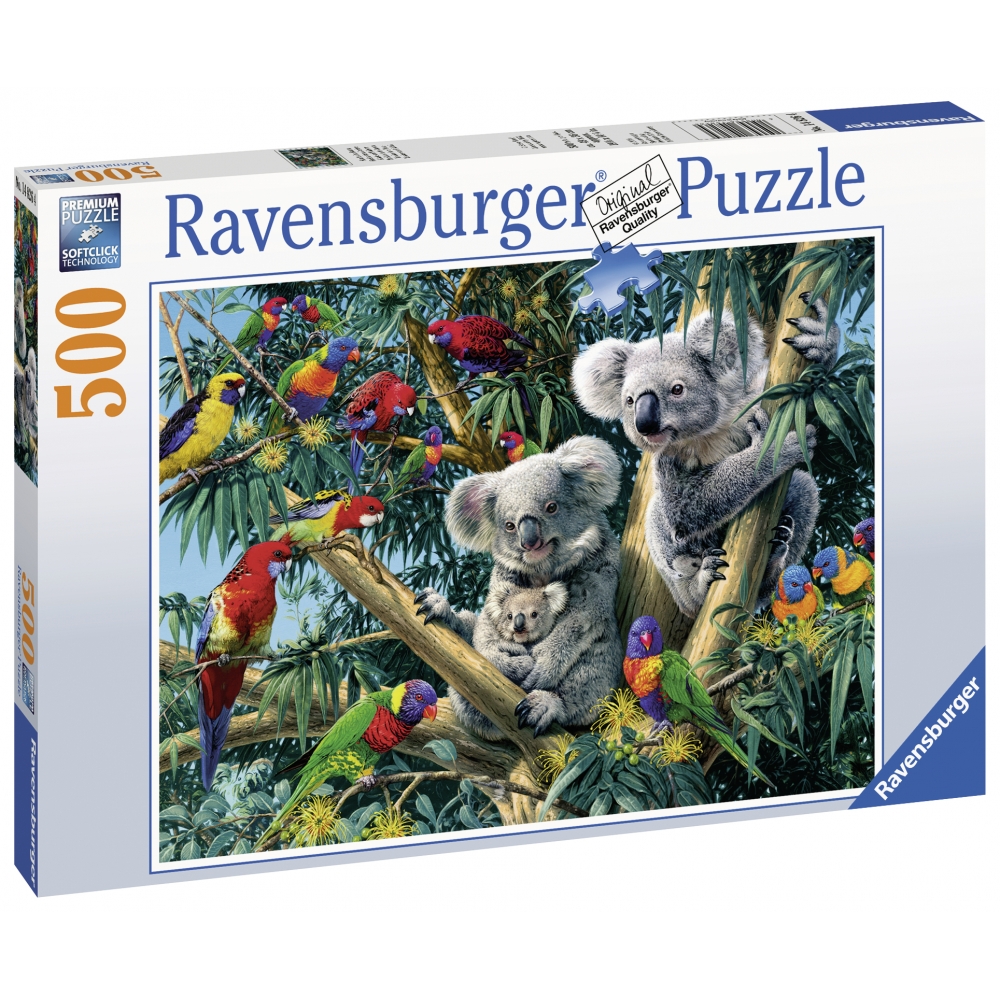 ravensburger-pusle-500-tk-koaalad-puul